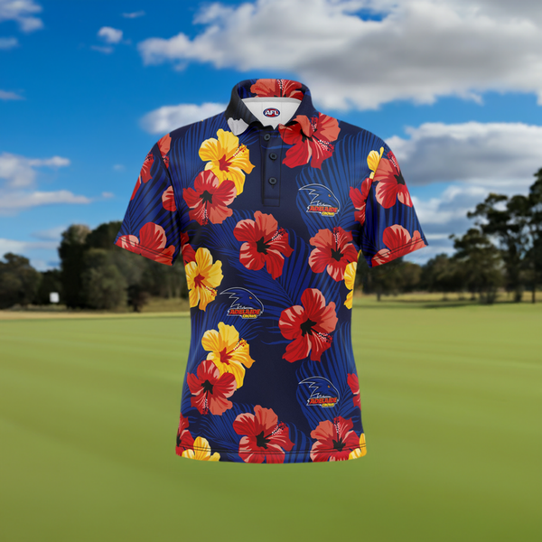 AFL Adelaide Crows 'Aloha' Golf Polo - Ashtabula