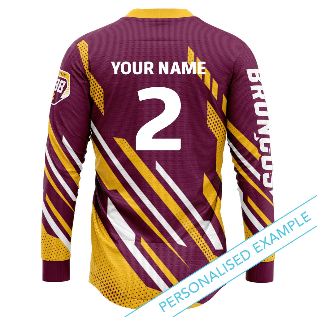 Personalised sales broncos jersey