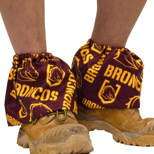 NRL Broncos 'Norton' Boot Covers - Ashtabula