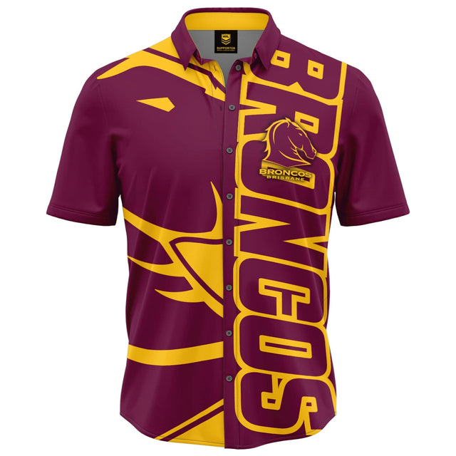 NRL Broncos 'Showtime' Party Shirt - Ashtabula