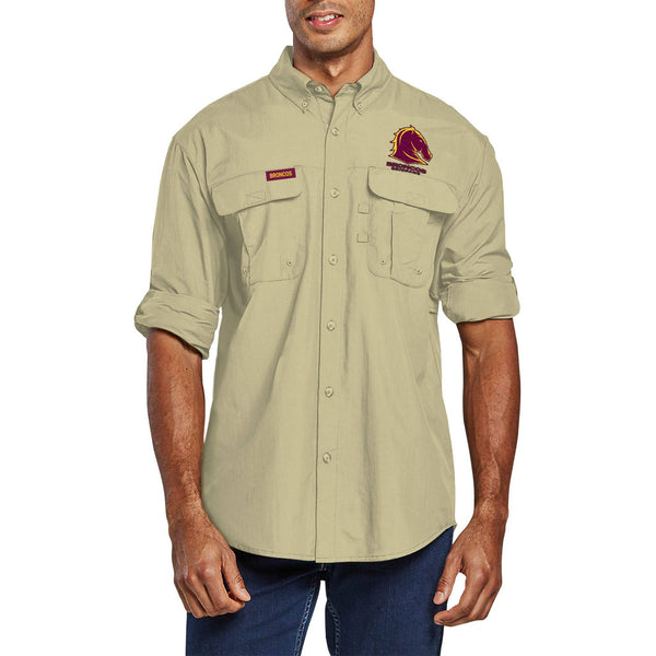 NRL Broncos 'Top End' Outdoor Shirt - Ashtabula