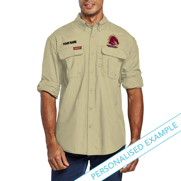 NRL Broncos 'Top End' Outdoor Shirt - Ashtabula