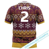 NRL Broncos XMAS Polo Shirt - Ashtabula
