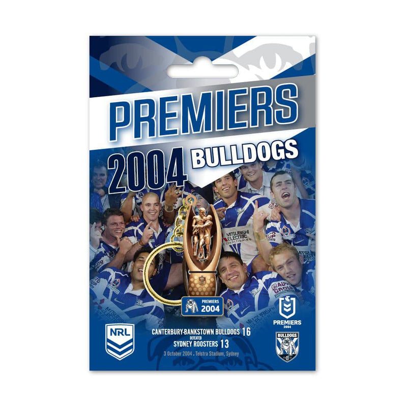 NRL Bulldogs 2004 Premiers Trophy Keyring - Ashtabula