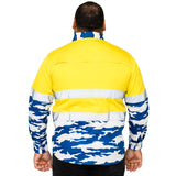 NRL Bulldogs 'Camo' Hi-Vis Work Shirt - Ashtabula