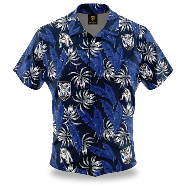 NRL Bulldogs 'Paradise' Hawaiian Shirt - Ashtabula