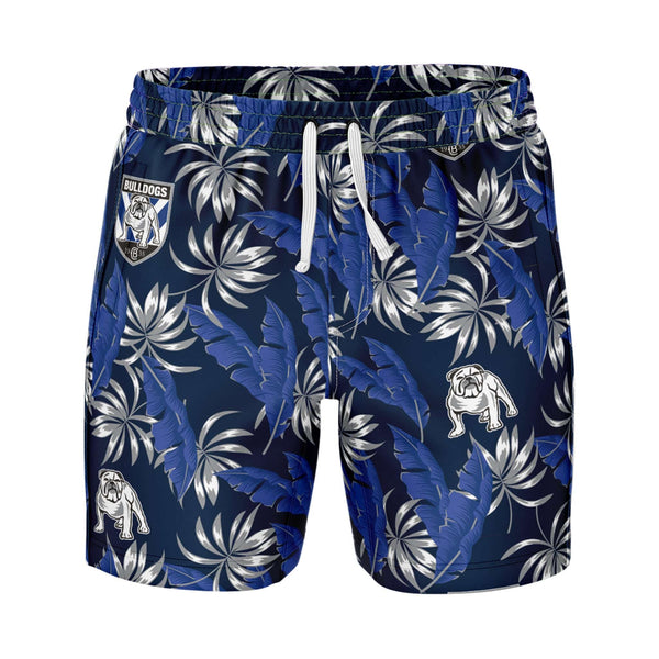 NRL Bulldogs 'Paradise' Volley Swim Shorts - Ashtabula