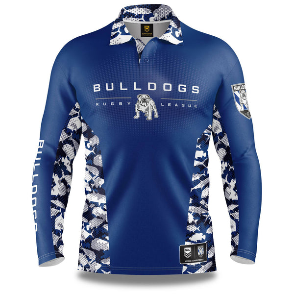 NRL Bulldogs 'Reef Runner' Fishing Shirt - Adult - Ashtabula