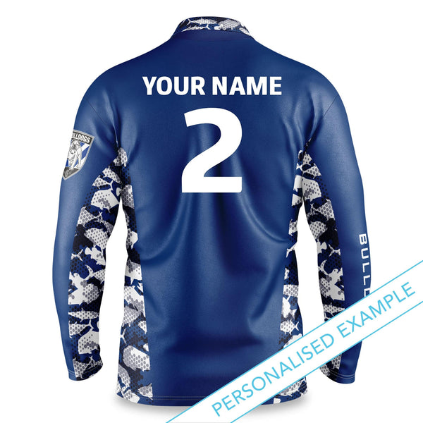 NRL Bulldogs 'Reef Runner' Fishing Shirt - Adult - Ashtabula