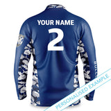 NRL Bulldogs 'Reef Runner' Fishing Shirt - Youth - Ashtabula