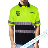 NRL Bulldogs S/S Hi-Vis Polyface Cotton Polo - Ashtabula