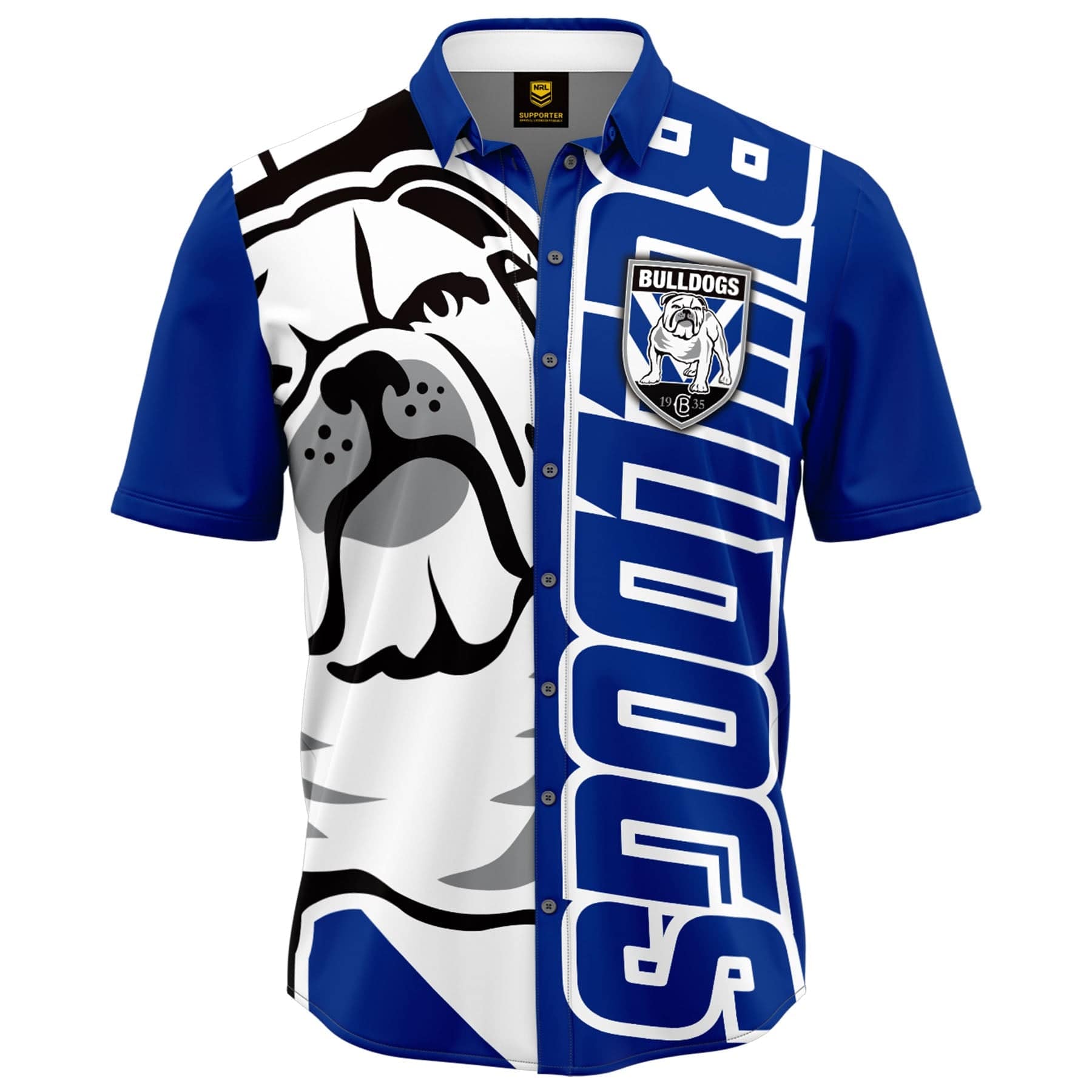 オーストラリア製　NIKE NRL BULLDOGS ポロシャツ　スポンサー付き ☆大感謝セール】 オーストラリア製NIKE NRL BULLDOGS