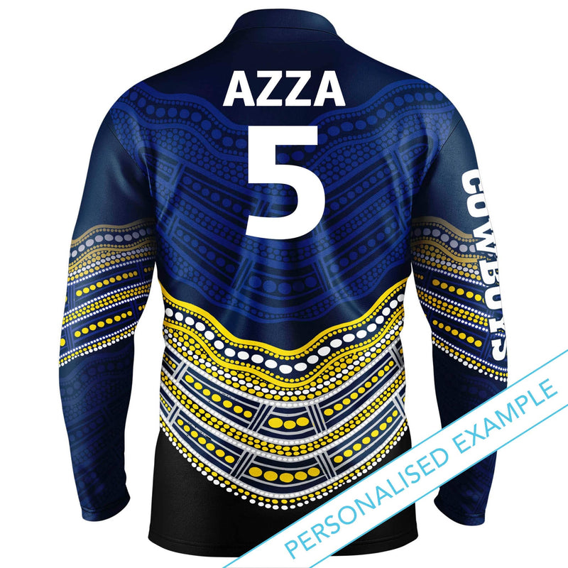 NRL Cowboys 'Jumping Barra' Fishing Shirt - Adult - Ashtabula