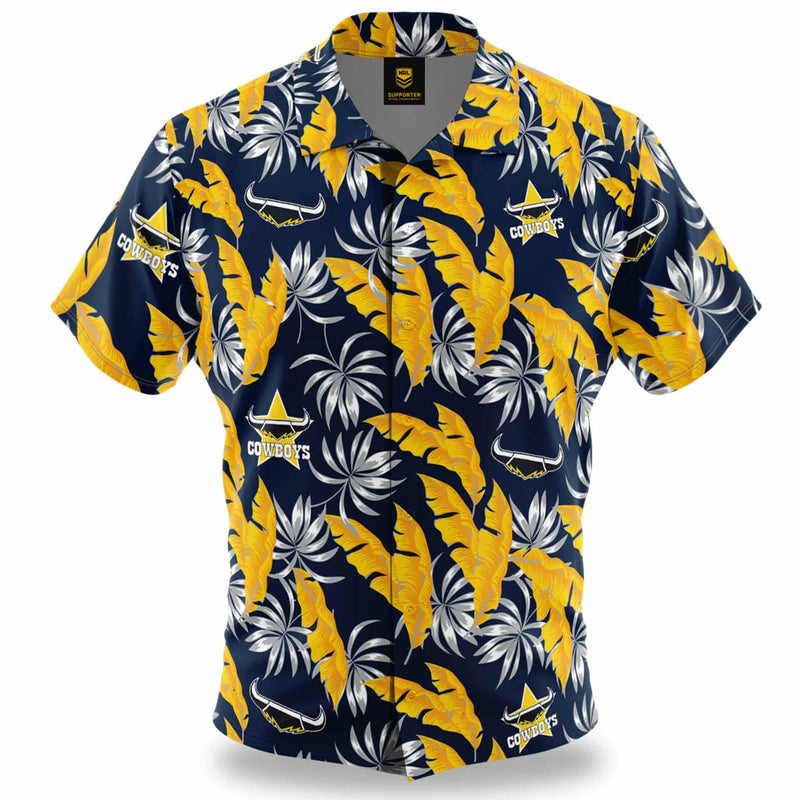 NRL Cowboys 'Paradise' Hawaiian Shirt - Ashtabula