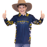 NRL Cowboys 'Reef Runner' Fishing Shirt - Youth - Ashtabula
