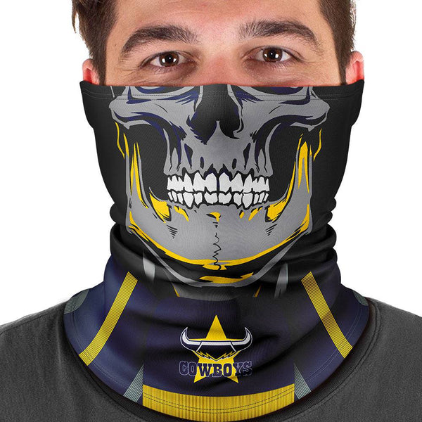 NRL Cowboys 'Skull-Face' Multi-Purpose Scarf - Ashtabula