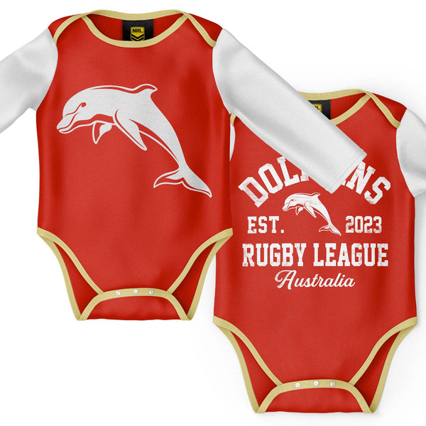 NRL Dolphins Infant 2pc Gift Set - Ashtabula