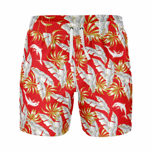 NRL Dolphins 'Paradise' Volley Swim Shorts - Ashtabula