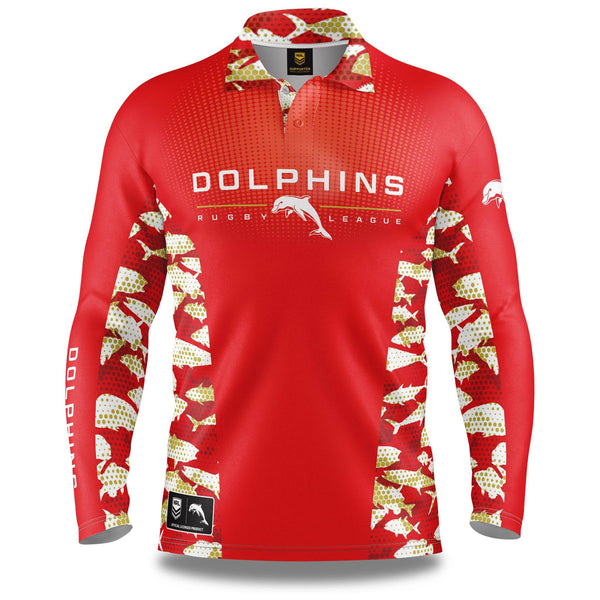 NRL Dolphins 'Reef Runner' Fishing Shirt - Youth - Ashtabula