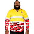 NRL Dragons 'Camo' Hi-Vis Work Shirt - Ashtabula