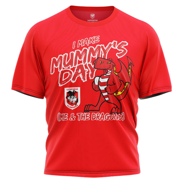 NRL Dragons 'Mummy's Day' Toddler Tee - Ashtabula