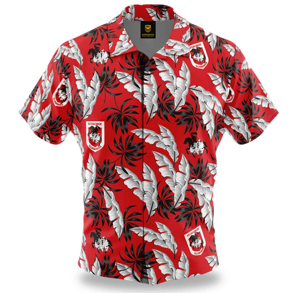 NRL Dragons 'Paradise' Hawaiian Shirt - Ashtabula