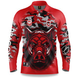 NRL Dragons "Razorback" Outback Shirts - Youth - Ashtabula