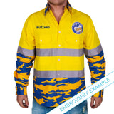 NRL Eels 'Camo' Hi-Vis Work Shirt - Ashtabula