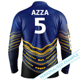 NRL Eels 'Jumping Barra' Fishing Shirt - Adult - Ashtabula