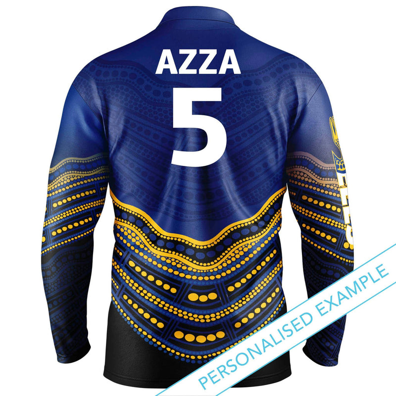 NRL Eels 'Jumping Barra' Fishing Shirt - Adult - Ashtabula