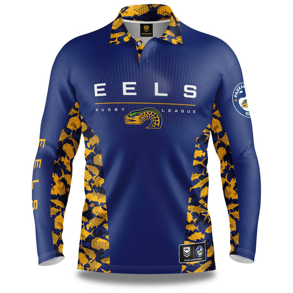 NRL Eels 'Reef Runner' Fishing Shirt - Adult - Ashtabula
