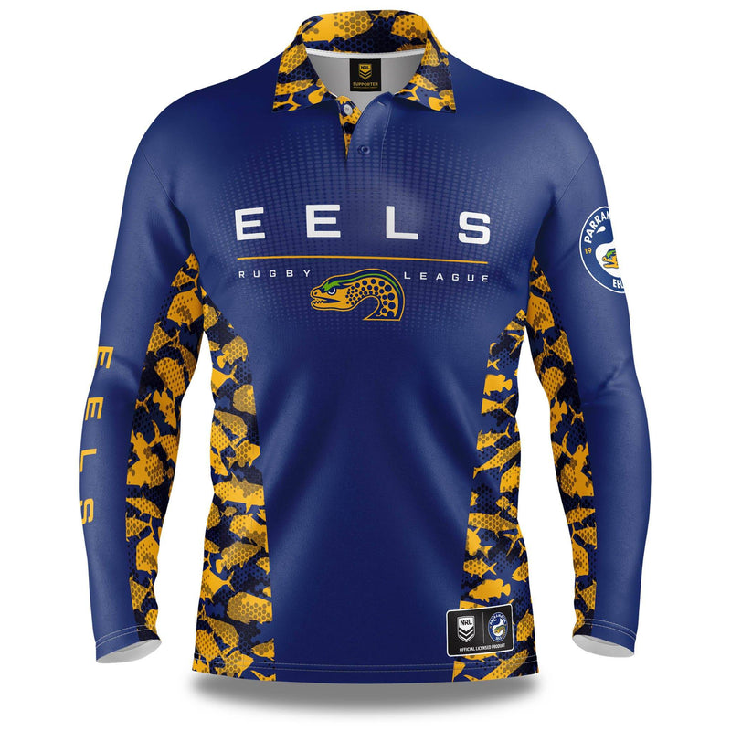 NRL Eels 'Reef Runner' Fishing Shirt - Adult - Ashtabula