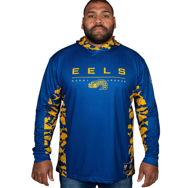 NRL Eels 'Reef Runner' Hooded Fishing Shirt - Adult - Ashtabula
