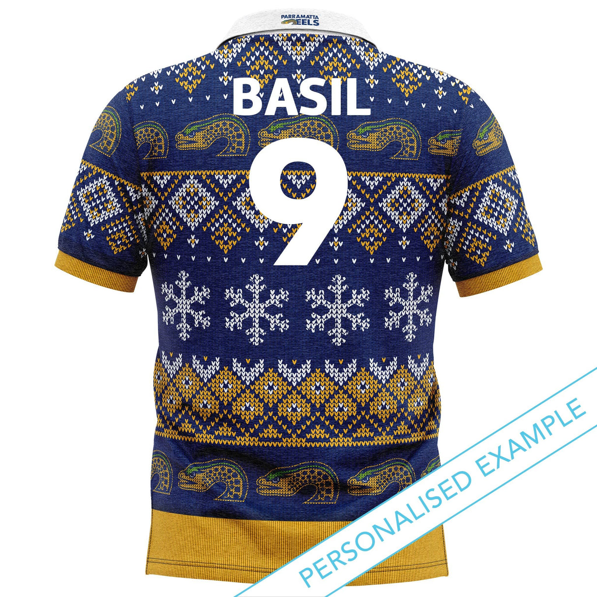 NRL Eels XMAS Polo Shirt - Ashtabula