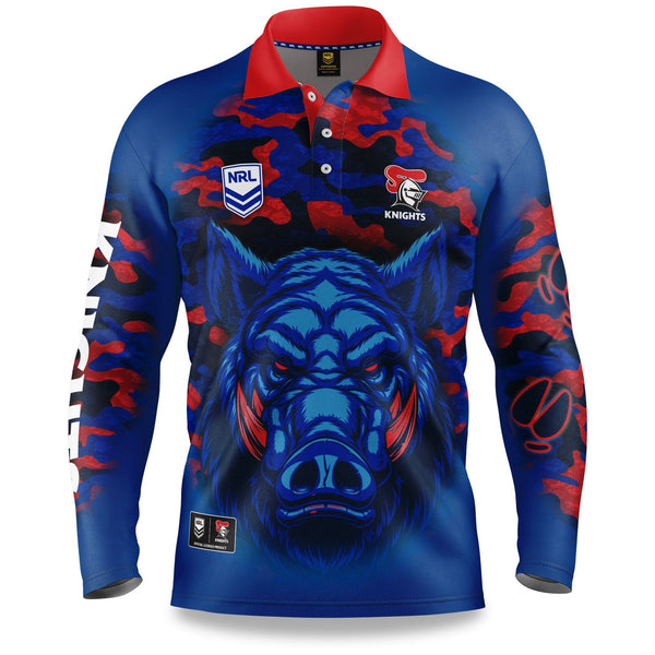 NRL Knights "Razorback" Outback Shirts - Youth - Ashtabula