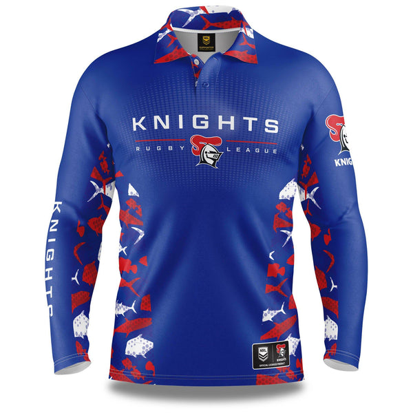 NRL Knights 'Reef Runner' Fishing Shirt - Adult - Ashtabula