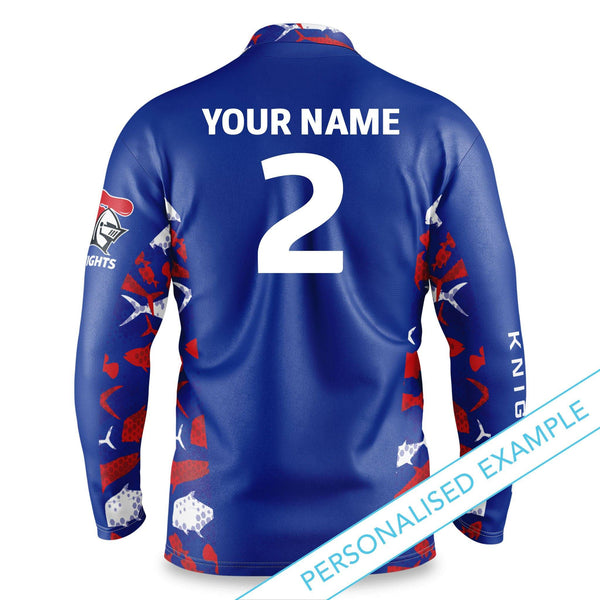 NRL Knights 'Reef Runner' Fishing Shirt - Youth - Ashtabula