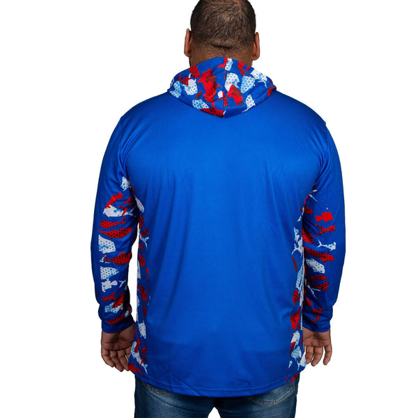 NRL Knights 'Reef Runner' Hooded Fishing Shirt - Adult - Ashtabula