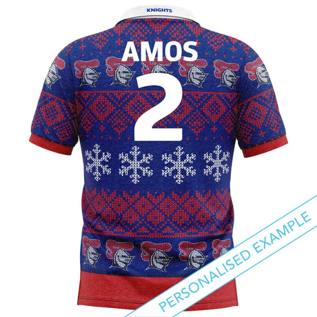 NRL Knights XMAS Polo Shirt - Ashtabula