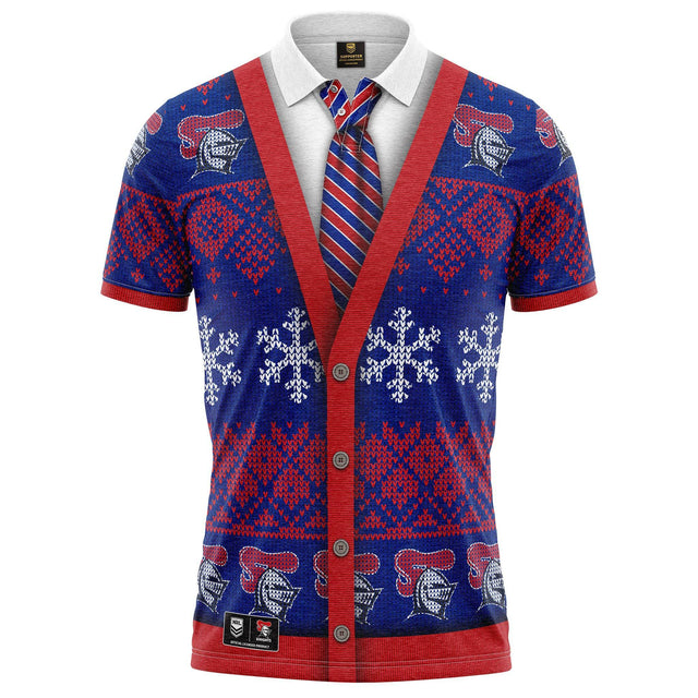 NRL Knights XMAS Polo Shirt - Ashtabula