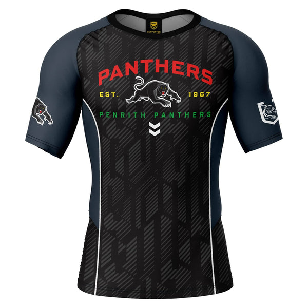 NRL Panthers 'Blocker' Rash Vest - Adult - Ashtabula