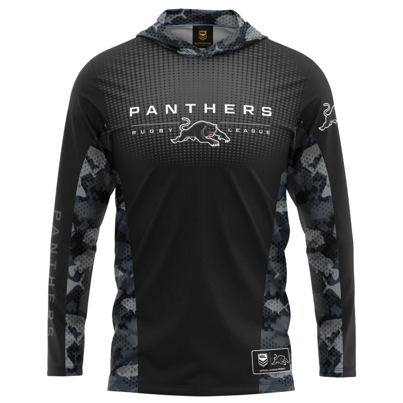 NRL Panthers 'Reef Runner' Hooded Fishing Shirt - Adult - Ashtabula