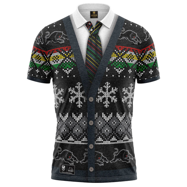 NRL Panthers XMAS Polo Shirt - Ashtabula