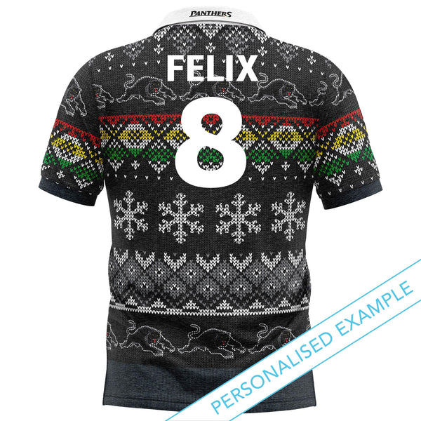 NRL Panthers XMAS Polo Shirt - Ashtabula