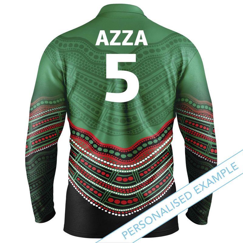 NRL Rabbitohs 'Jumping Barra' Fishing Shirt - Youth - Ashtabula