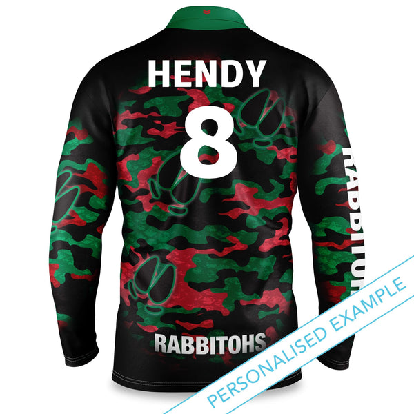 NRL Rabbitohs "Razorback" Outback Shirts - Adult - Ashtabula