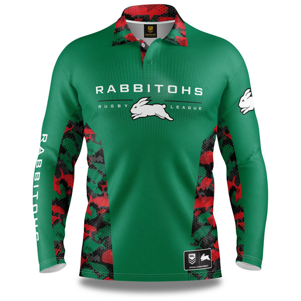 NRL Rabbitohs 'Reef Runner' Fishing Shirt - Adult - Ashtabula