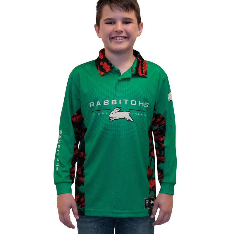 NRL Rabbitohs 'Reef Runner' Fishing Shirt - Youth - Ashtabula