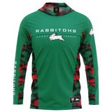 NRL Rabbitohs 'Reef Runner' Hooded Fishing Shirt - Adult - Ashtabula