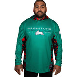 NRL Rabbitohs 'Reef Runner' Hooded Fishing Shirt - Adult - Ashtabula